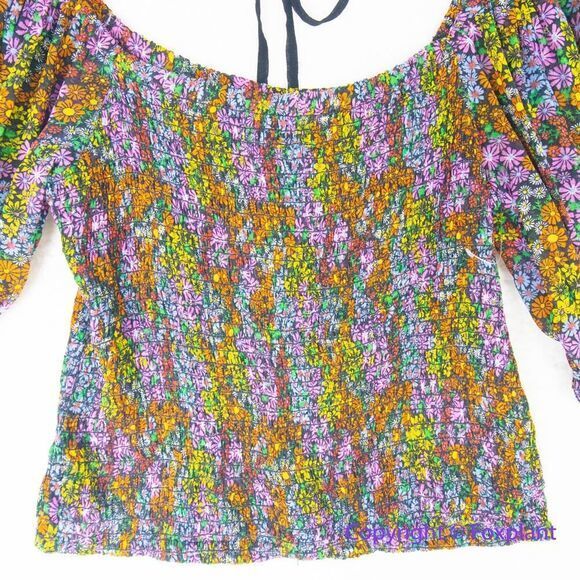 New! Free People Back On‎ Top floral print, size S - Picture 5 of 15